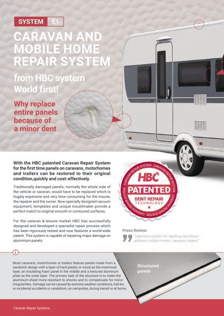 Smart Repair Product Catalogue from HBC System