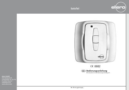 Bedienungsanleitung SoloTel