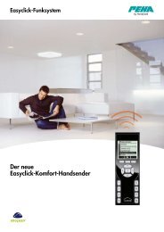 Der neue Easyclick-Komfort-Handsender - Peha