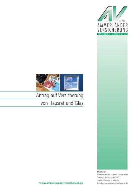 Wichtige Mitteilung Ammerlander Versicherung