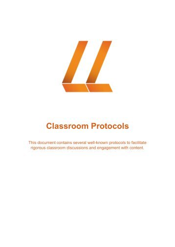 Protocols for Classroom Talk