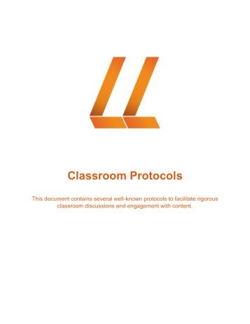 Protocols for Classroom Talk