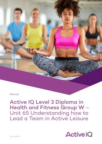 Active IQ Level 3 Diploma in Health and Fitness (sample manual)
