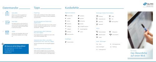 Hilfeflyer PVS dialog - das Wesentliche auf einen Blick