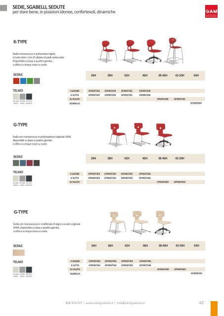 Catalogo CampuStore - Arredi didattici innovativi