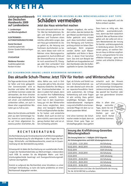 INFOS - Kreishandwerkerschaft Mönchengladbach