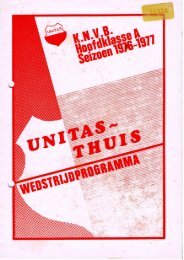 Wedstrijdprogramma 1976-09-12_Unitas-UVS