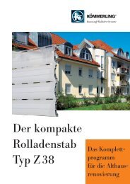 Der kompakte Rolladenstab Typ Z 38 - Rolladen Müllers GmbH ...