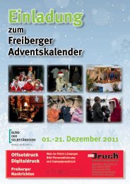 Freiberger Adventskalender-Programm 2011 - BDS Freiberg eV