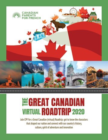 Canadian Parents for French: The Great Canadian Virtual Roadtrip 2020