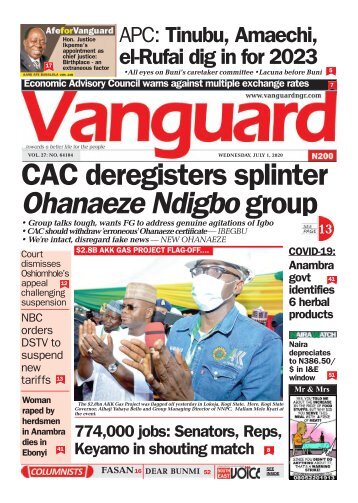 01072020 - CAC deregisters splinter Ohanaeze Ndigbo group