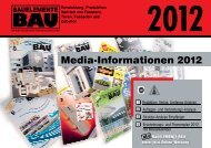 Media-Informationen 2012 - Bauelemente Bau