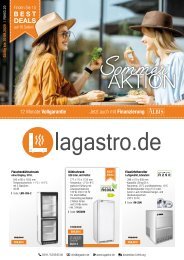 Lagastro Sommeaktion - BEST DEALS auf 16 Seiten