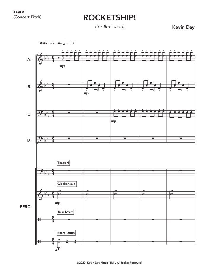 Rocketship (Flex Band Score Only) | Murphy Music Press, LLC