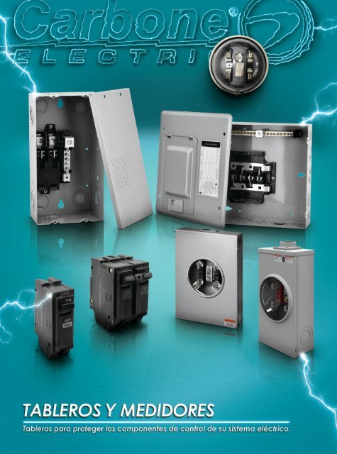 Catálogo de Tableros Medidores Eléctricos Carbone Electric