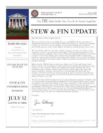 FBC BUSINESS MAILING July 1 2020