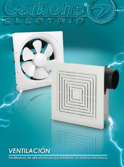 Catálogo de Ventilación y Extracción Eléctrica Carbone Electric