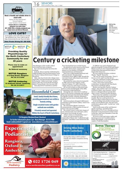 North Canterbury News: July 02, 2020