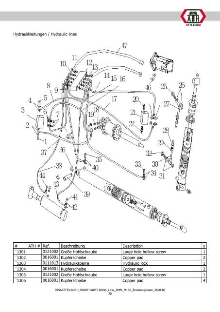 ATH-Heinl ERSATZTEILBUCH SPARE PARTS BOOK M156