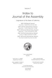 7 - California State Assembly Chief Clerk - legislative Document ...