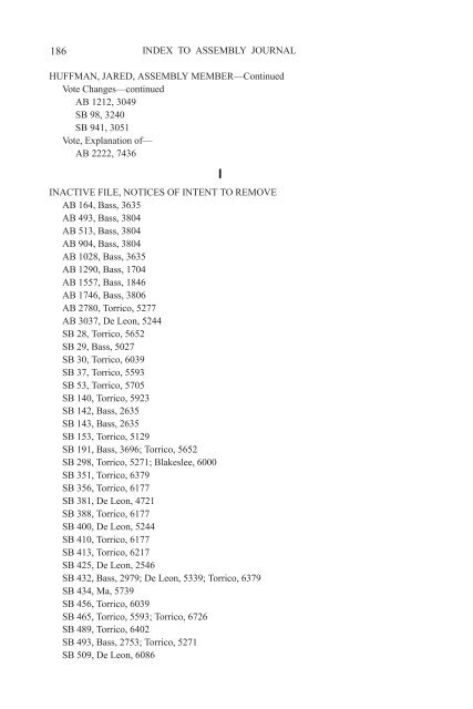 7 - California State Assembly Chief Clerk - legislative Document ...