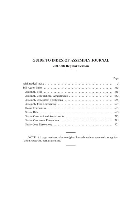 7 - California State Assembly Chief Clerk - legislative Document ...