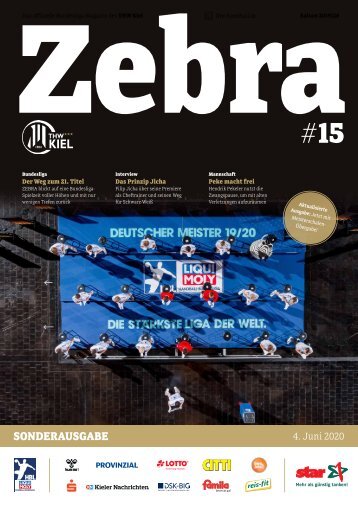 Zebra Sonderausgabe - Aktualisierte Ausgabe mit Meisterschalen-Übergabe
