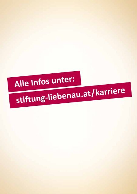 Karrierebuch - Stiftung Liebenau Österreich