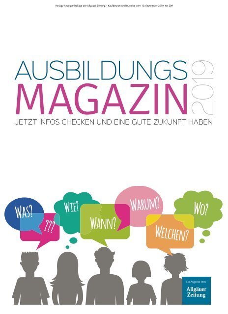 Ausbildungsmagazin 2019 – Kaufbeuren und Buchloe