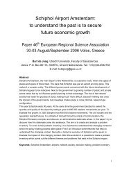 Schiphol Airport Amsterdam - SRE-Discussion Papers and SRE ...