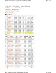 2009 WSC Championships Results - Citrus College