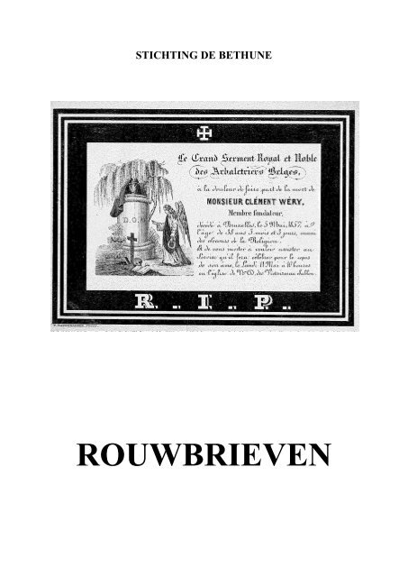 ROUWBRIEVEN - Erfgoedblog