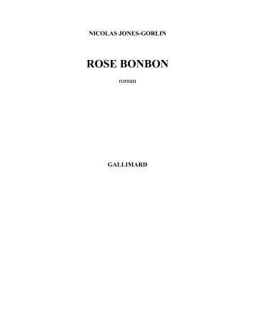 nicolas jones-gorlin rose bonbon - Index of