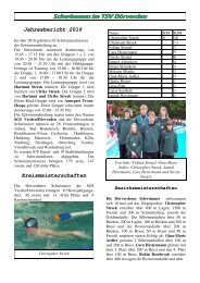 Schwimmen im TSV Dörverden Jahresbericht 2010 - TSV 1908 ...