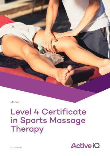 Active IQ Level 4 Certificate in Sports Massage Therapy (sample manual)