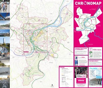 Carte des aménagements cyclables de la Ville de Liège