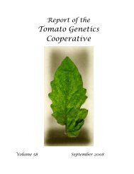 Report of the Tomato Genetics Cooperative Number 58