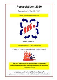 Perspektiven 2020 - Landesfeuerwehrverband Niedersachsen