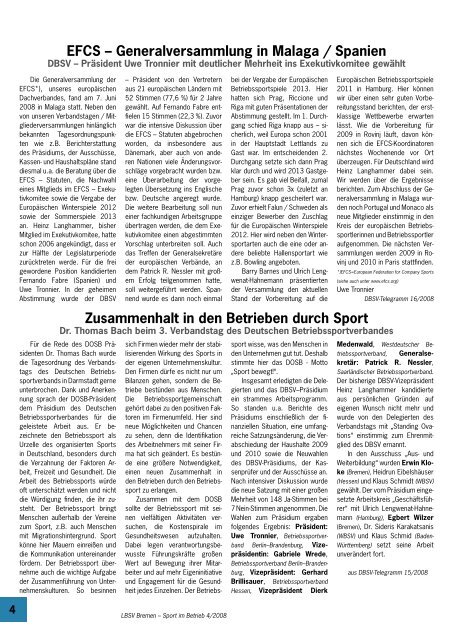 Sport im Betrieb - LBSV Bremen