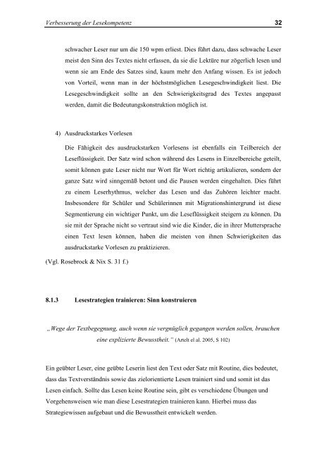 Idee – Umsetzung BACHELORARBEIT - Lesepatenschaft Kufstein