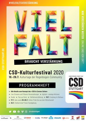 CSD Stuttgart - Programmheft 2020