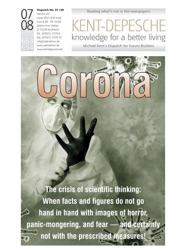 Corona - The crisis of scientific thinking