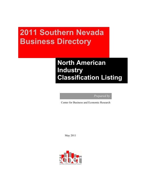 2011 Southern Nevada Business Directory North American Industry ...
