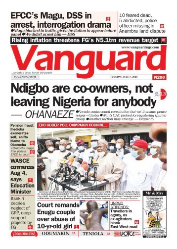 07072020 - Ndigbo are co-owners, not leaving Nigeria for anybody