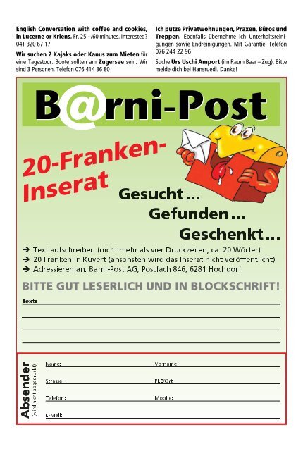 Barni-Post, KW 28, 8. Juli 2020