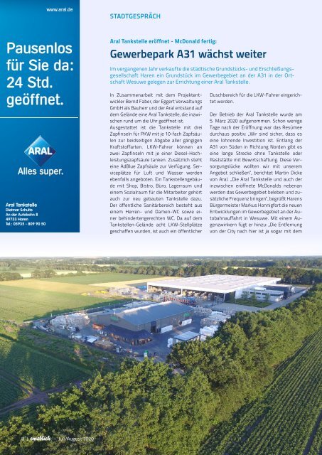 Emsblick Haren Heft 57 (Juli/August 2020)