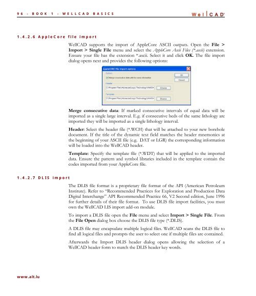 WellCAD Basics - Advanced Logic Technology