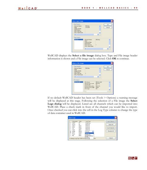 WellCAD Basics - Advanced Logic Technology