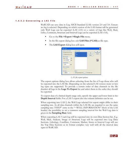 WellCAD Basics - Advanced Logic Technology