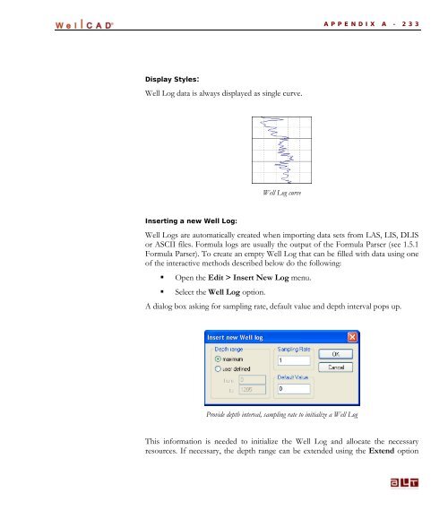 WellCAD Basics - Advanced Logic Technology